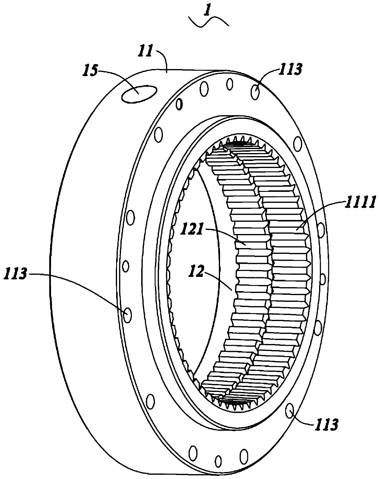 Crossed roller bearing and speed reducer