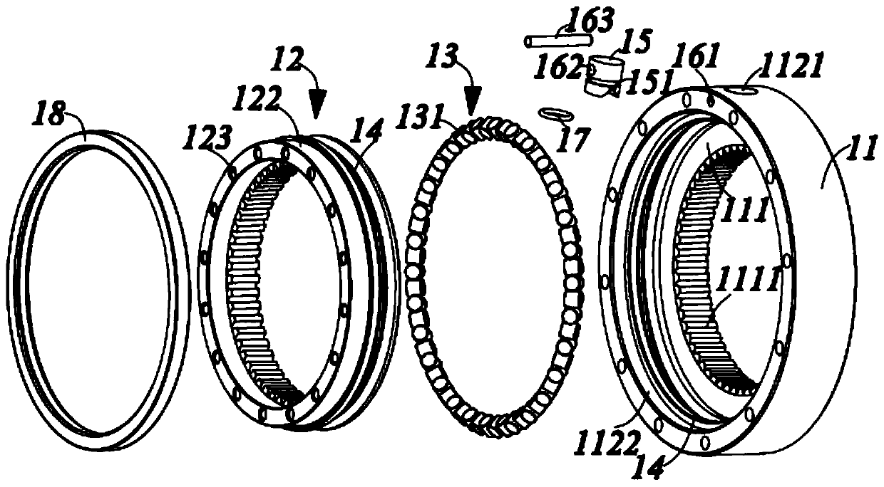 Crossed roller bearing and speed reducer