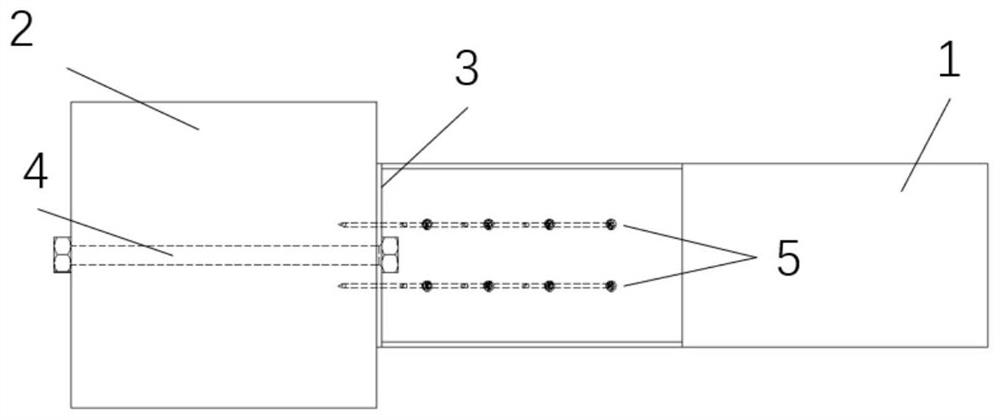 Wood structure assembly type self-tapping screw and bolt combined joint