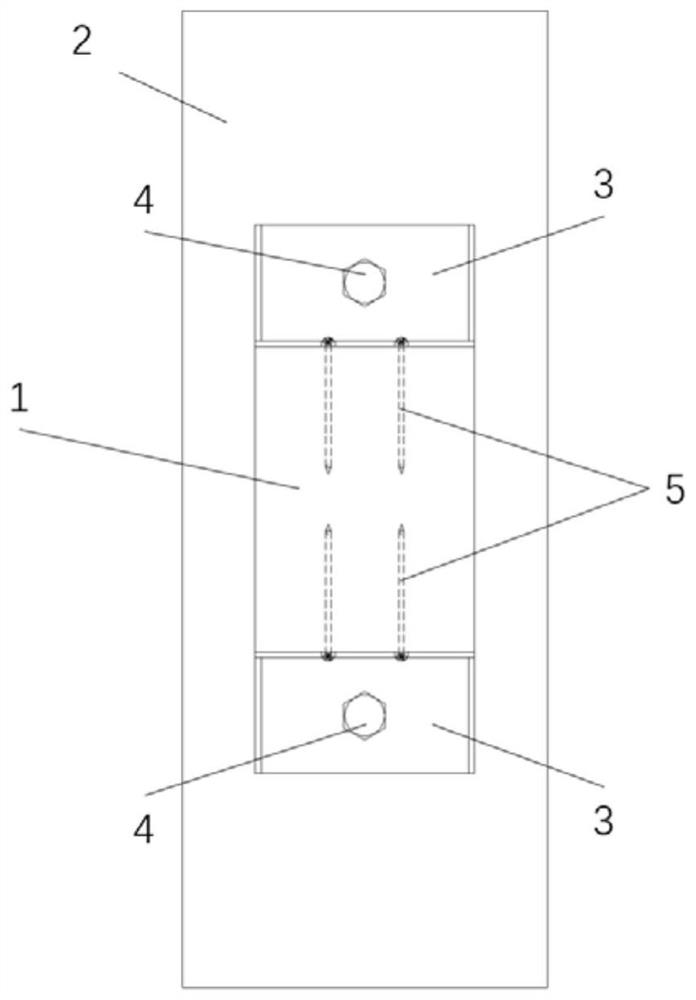 Wood structure assembly type self-tapping screw and bolt combined joint