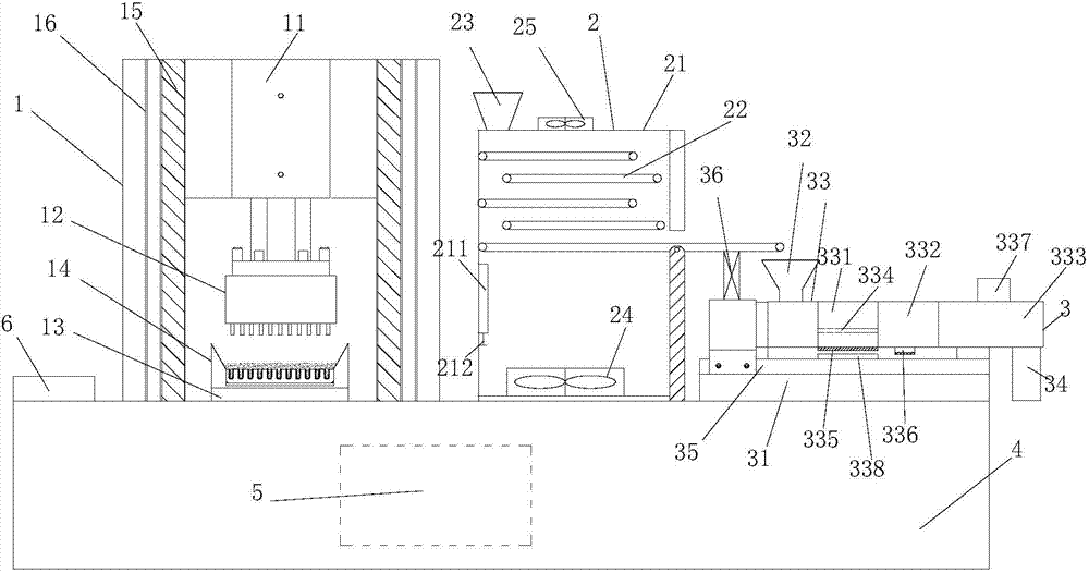 Capsule filling, drying and polishing integrated device