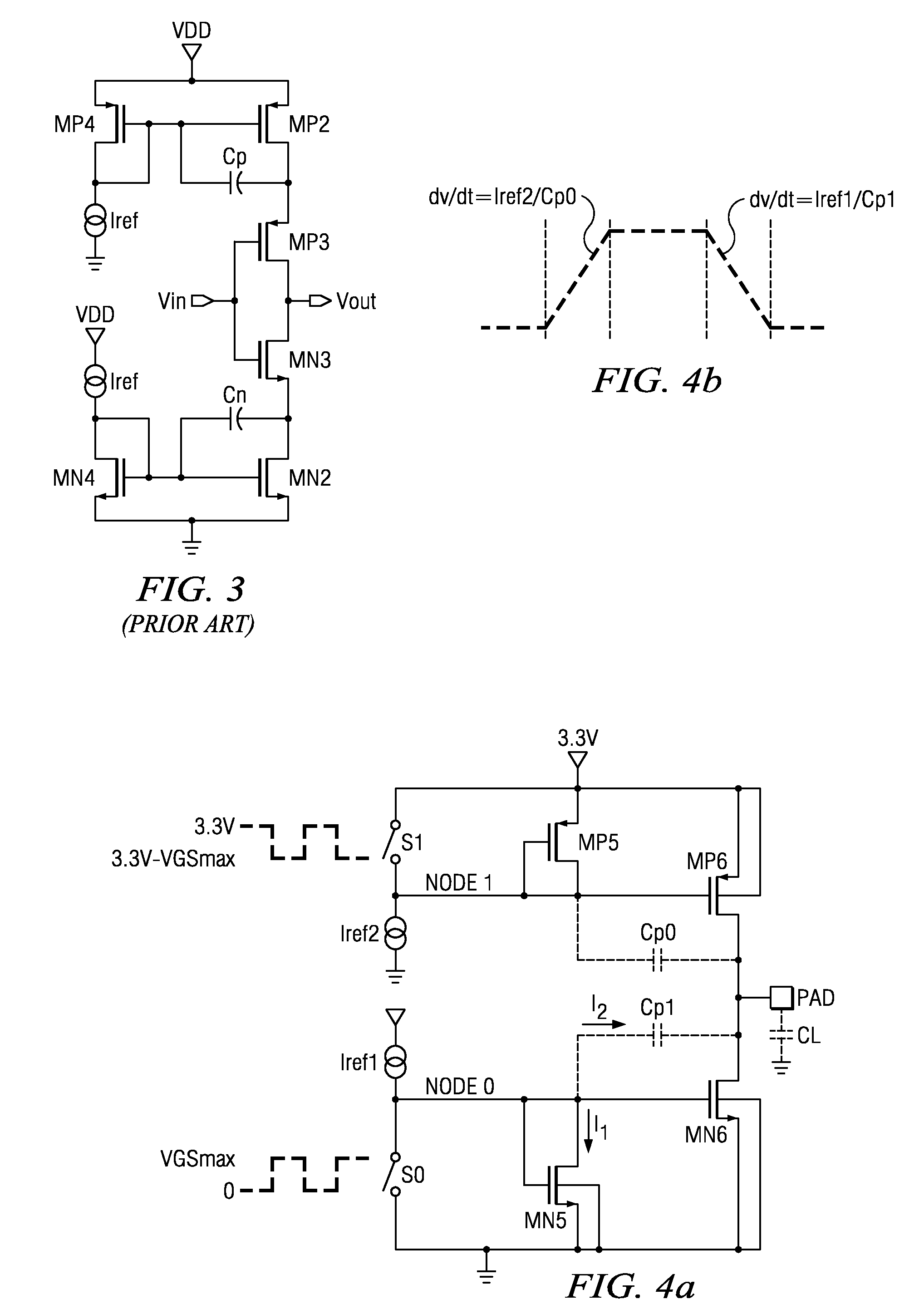 Slew-rate controlled pad driver in digital CMOS process using parasitic device cap