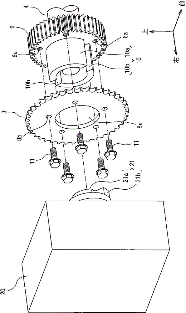 Mounting structure of auxiliary engine