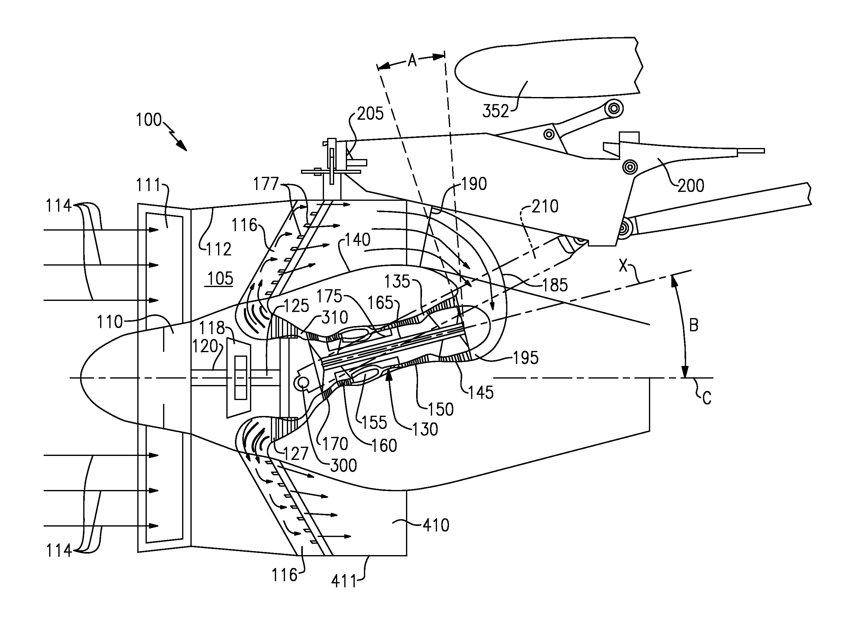 Gas turbine engine with separate core and propulsion unit