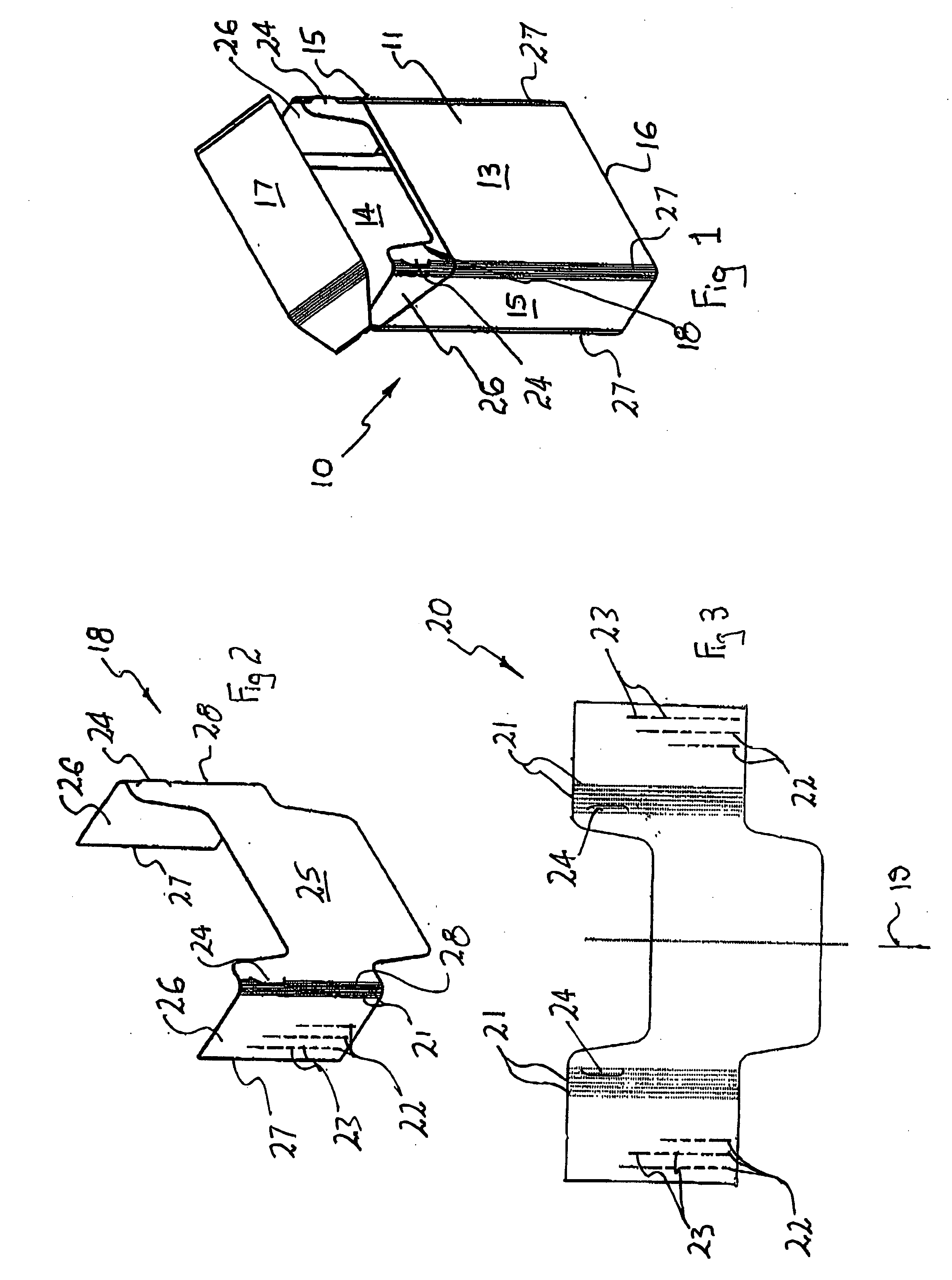 Corner pack inner frame