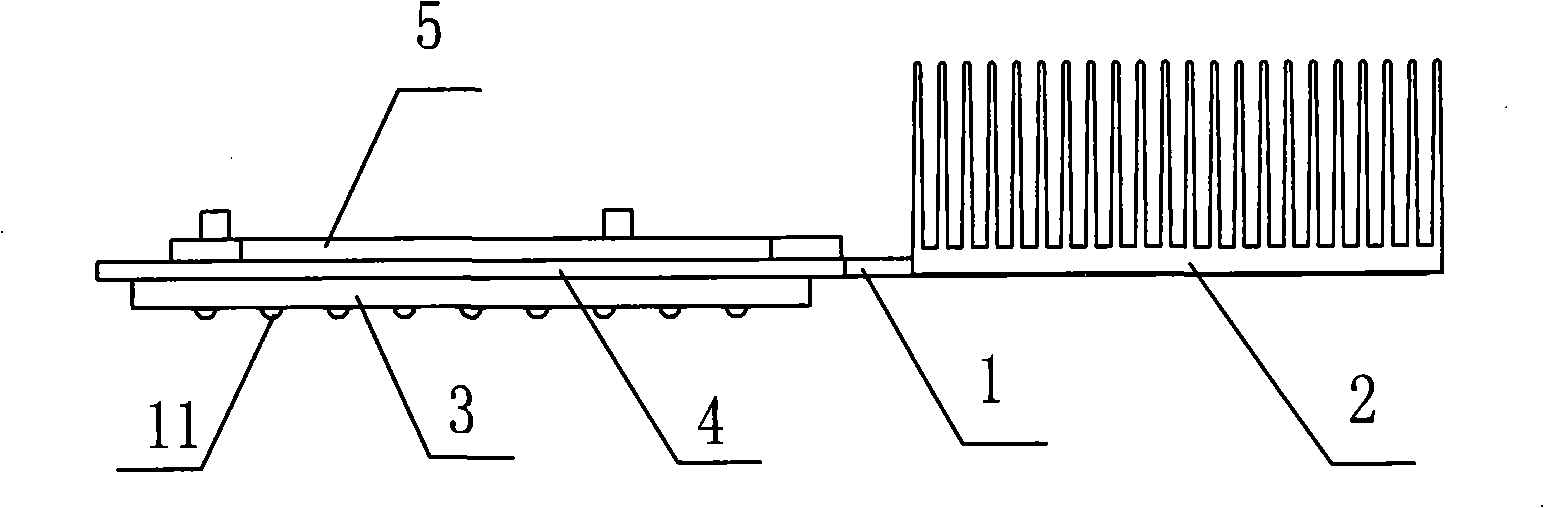 Heat pipe radiator and high-power LED road lamp