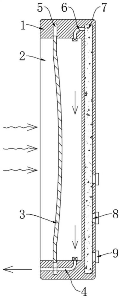 Formaldehyde treatment device suitable for narrow space