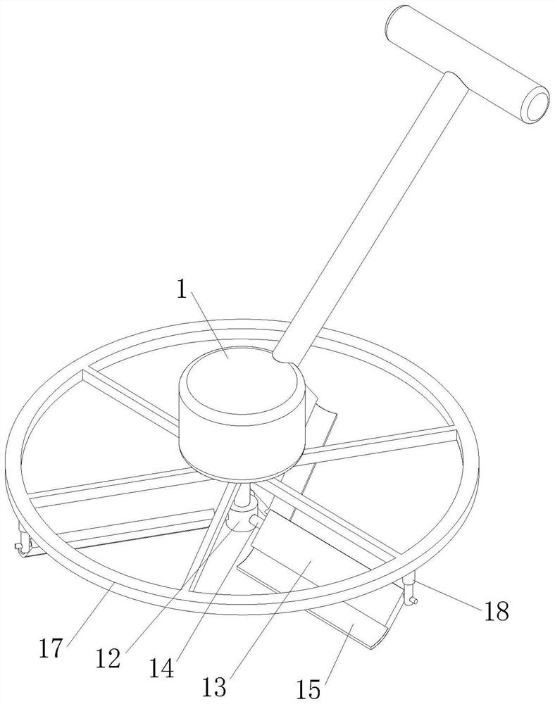 Epoxy floor troweling machine