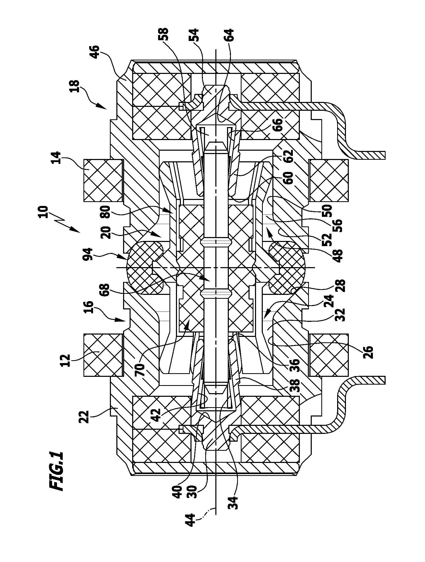 Connecting device for electrically connecting two circuit boards