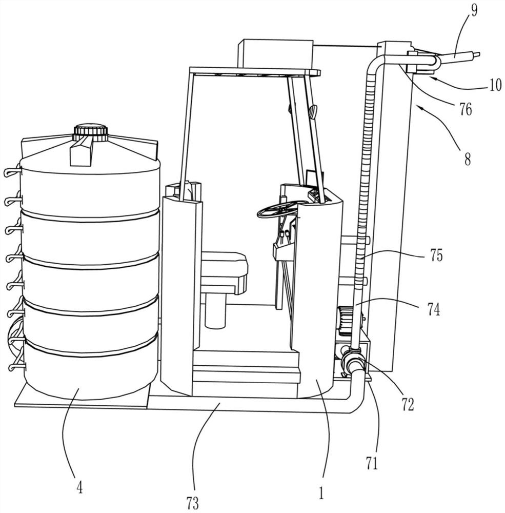 A fermenter cleaning machine used in the field of microorganisms