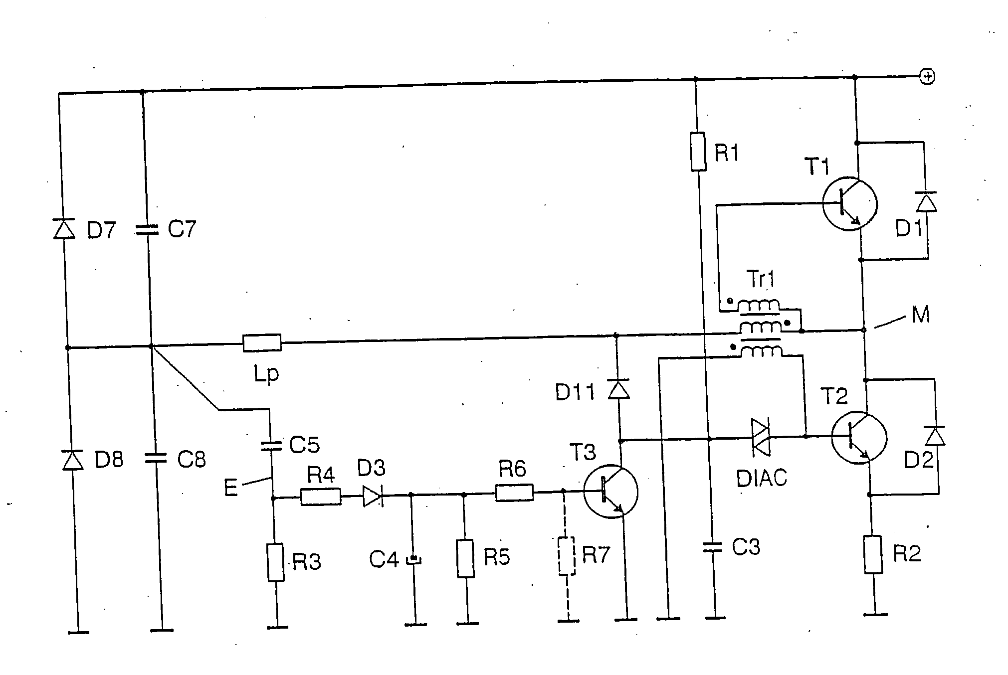 Circuit with switch-off device for the operation of light sources