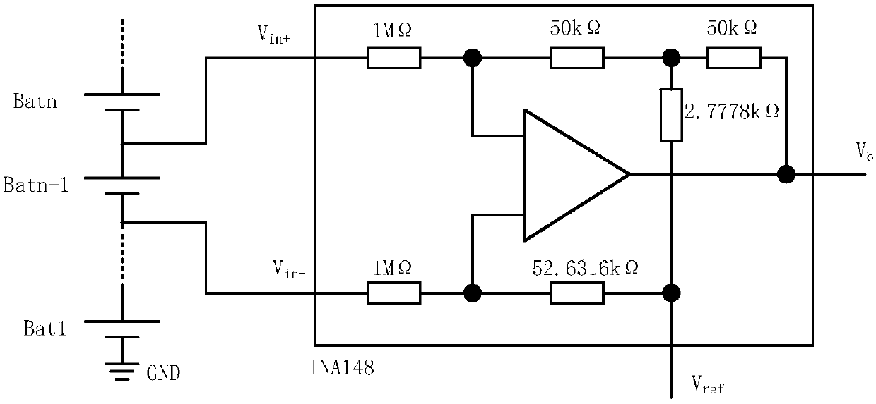 Space storage battery monomer voltage high-precision sampling integrated module