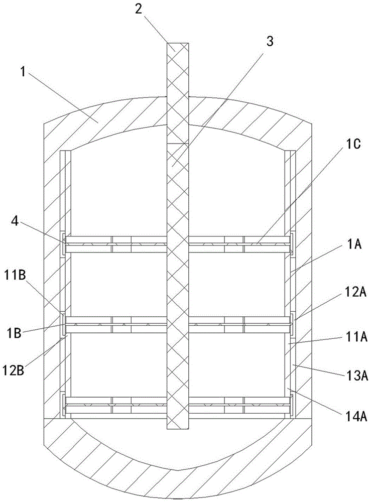 Stirring device and reaction kettle