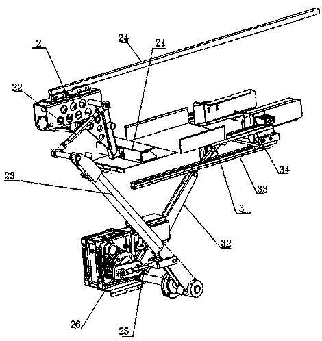 Material clamping and conveying device of prefabricated bag packaging machine