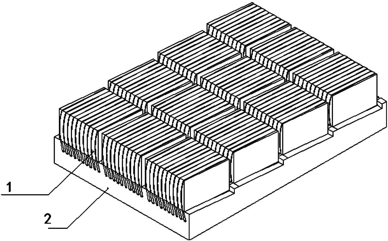 Machining method for neodymium iron boron inclined tile magnetic sheets