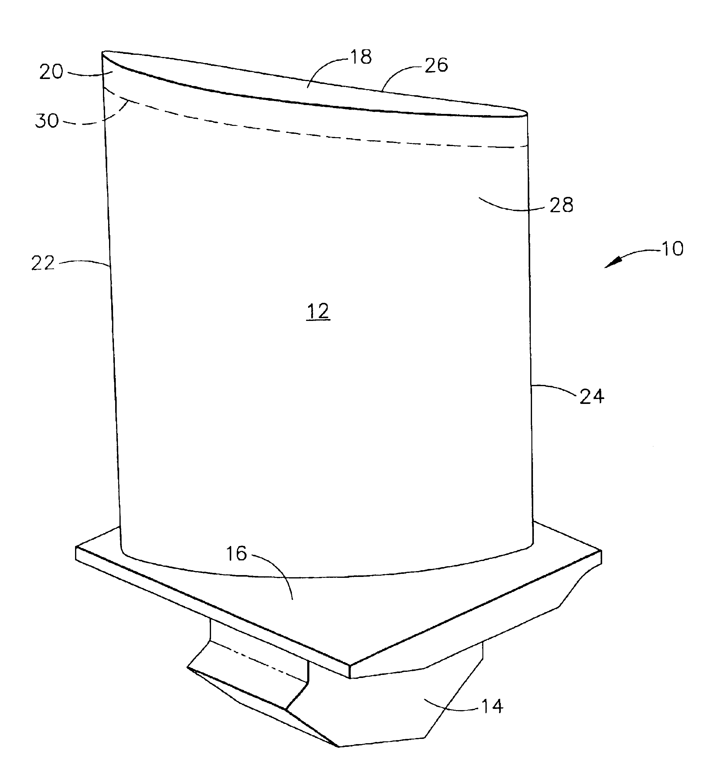 Metallic article with integral end band under compression