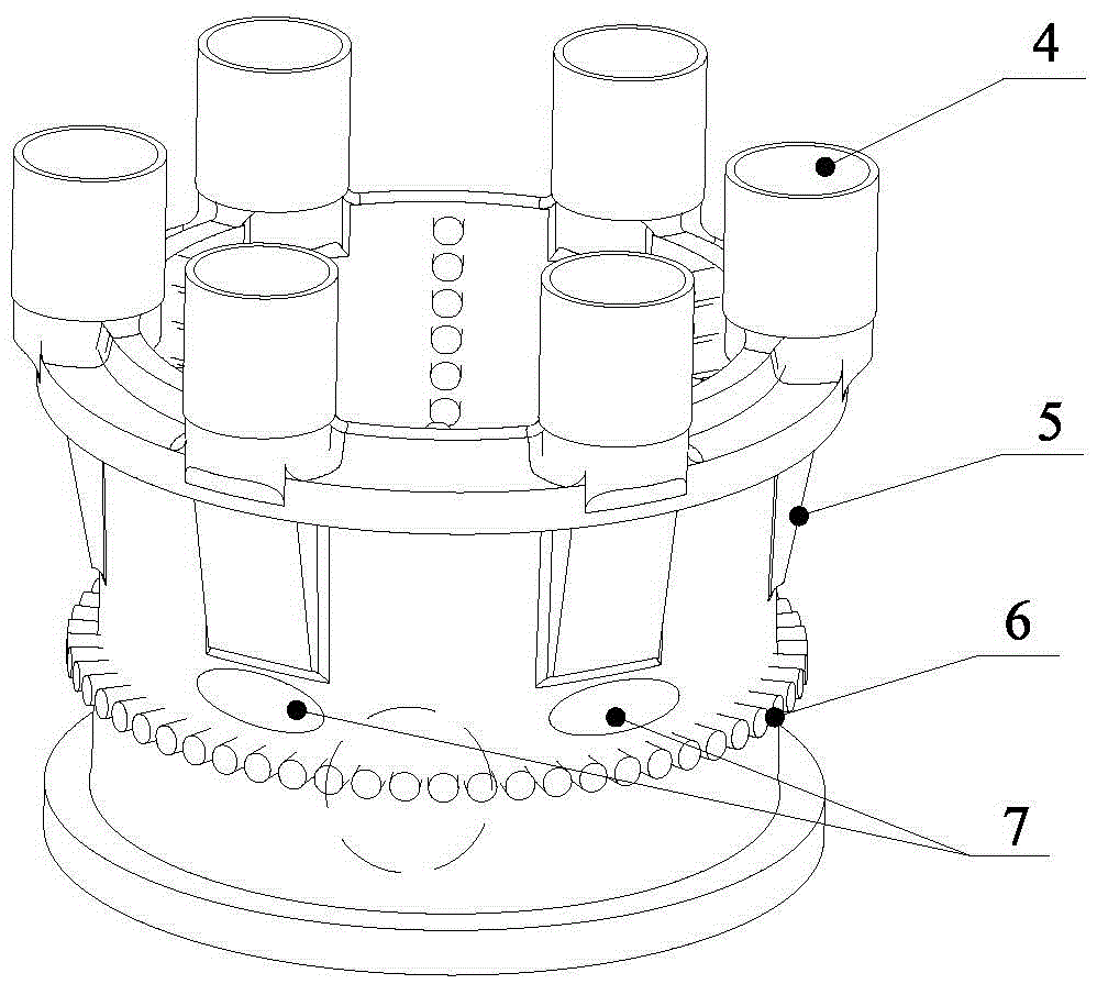 Casting and cooling system and cooling method of high-carbon steel thin-walled annular casting