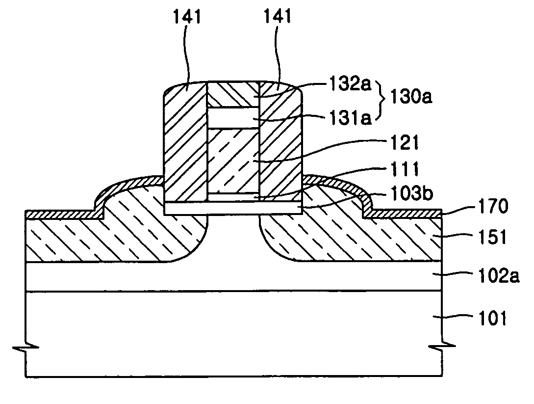 Ultra thin film SOI MOSFET having recessed source/drain structure and method of fabricating the same