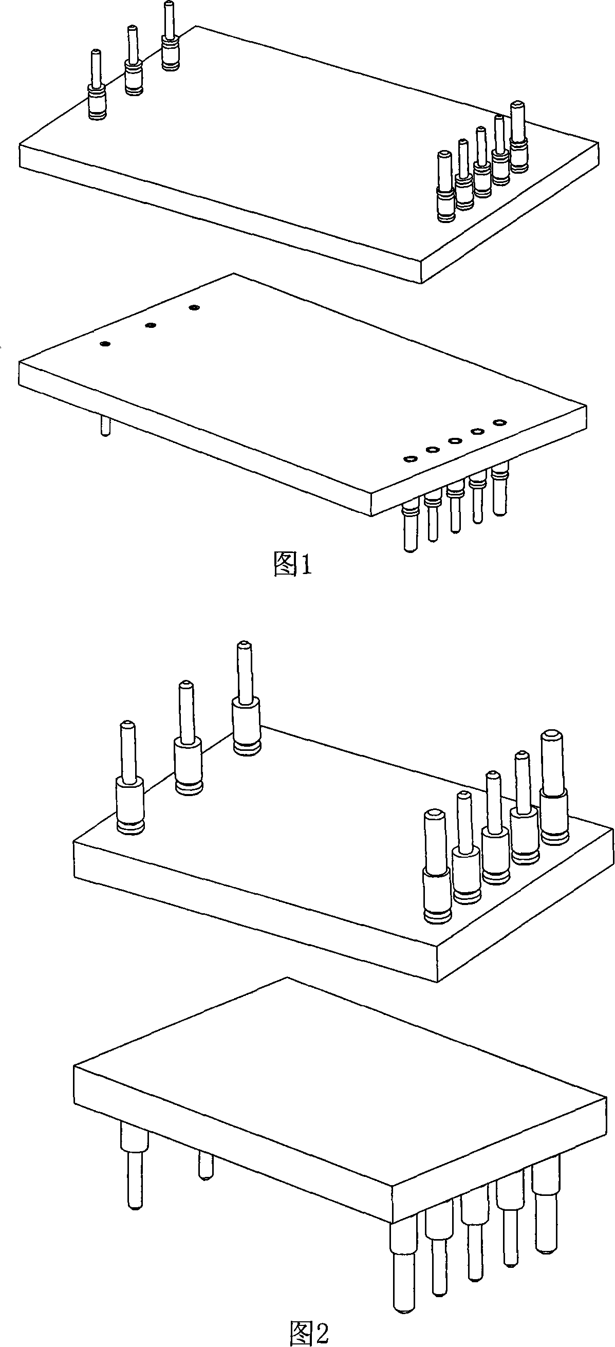 Module power supply base pin structure