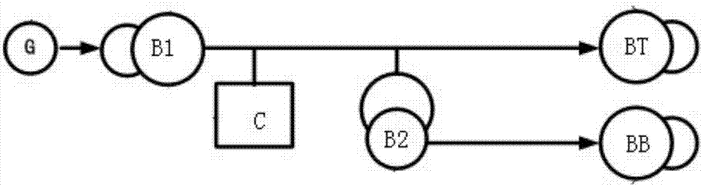 Device for performing temperature-rise test on voltage regulating transformer and compensating transformer simultaneously