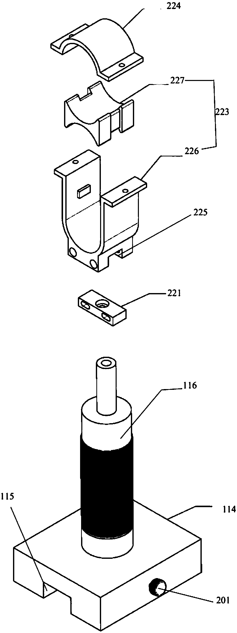 Reluctance-type tension-compression double-layer minisize Hopkinson bar system