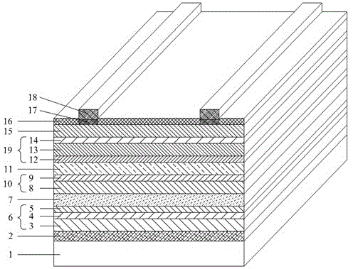 Laminated thin film solar cell and manufacturing method thereof