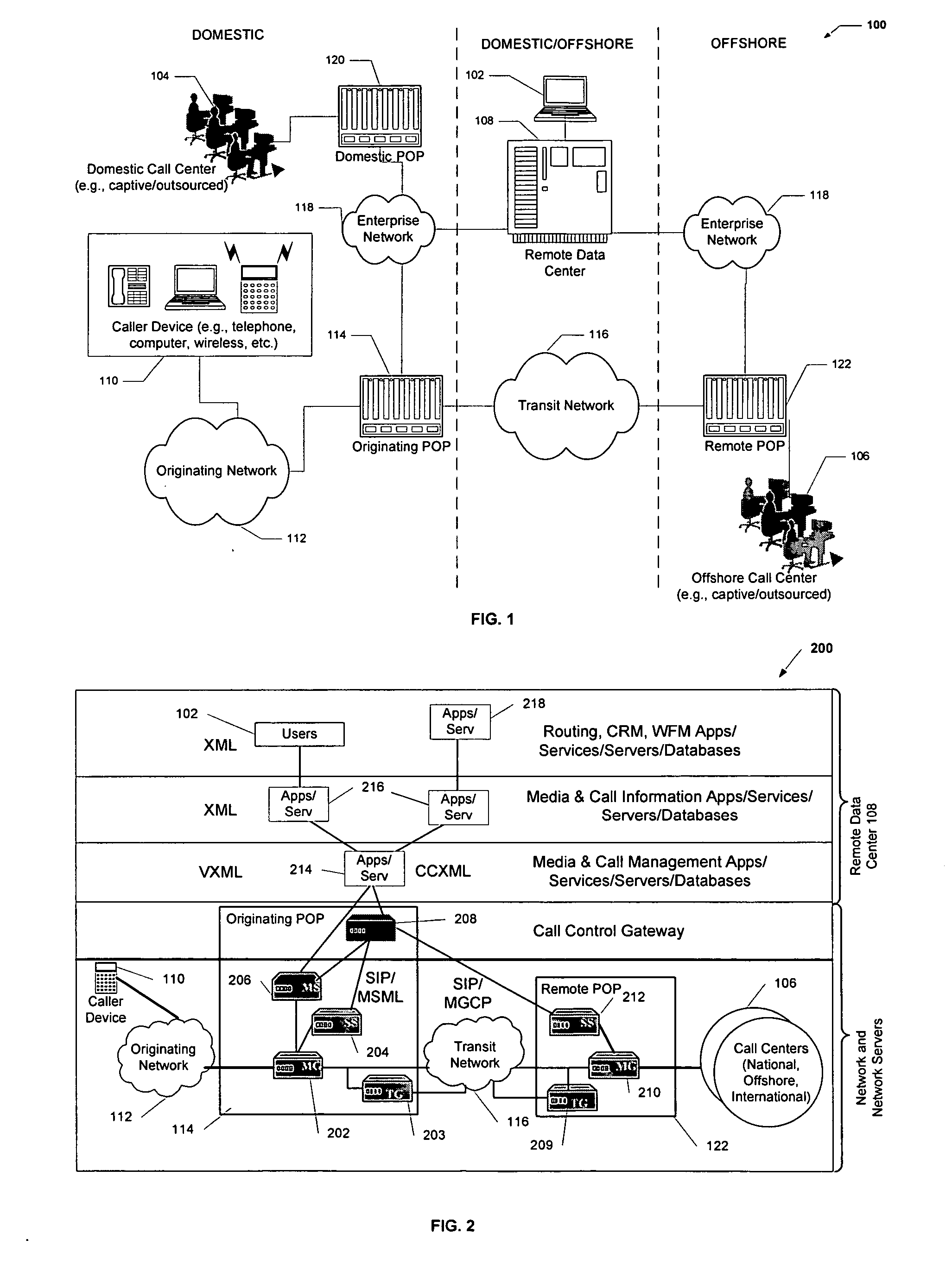 Method and system for monitoring and managing multi-sourced call centers