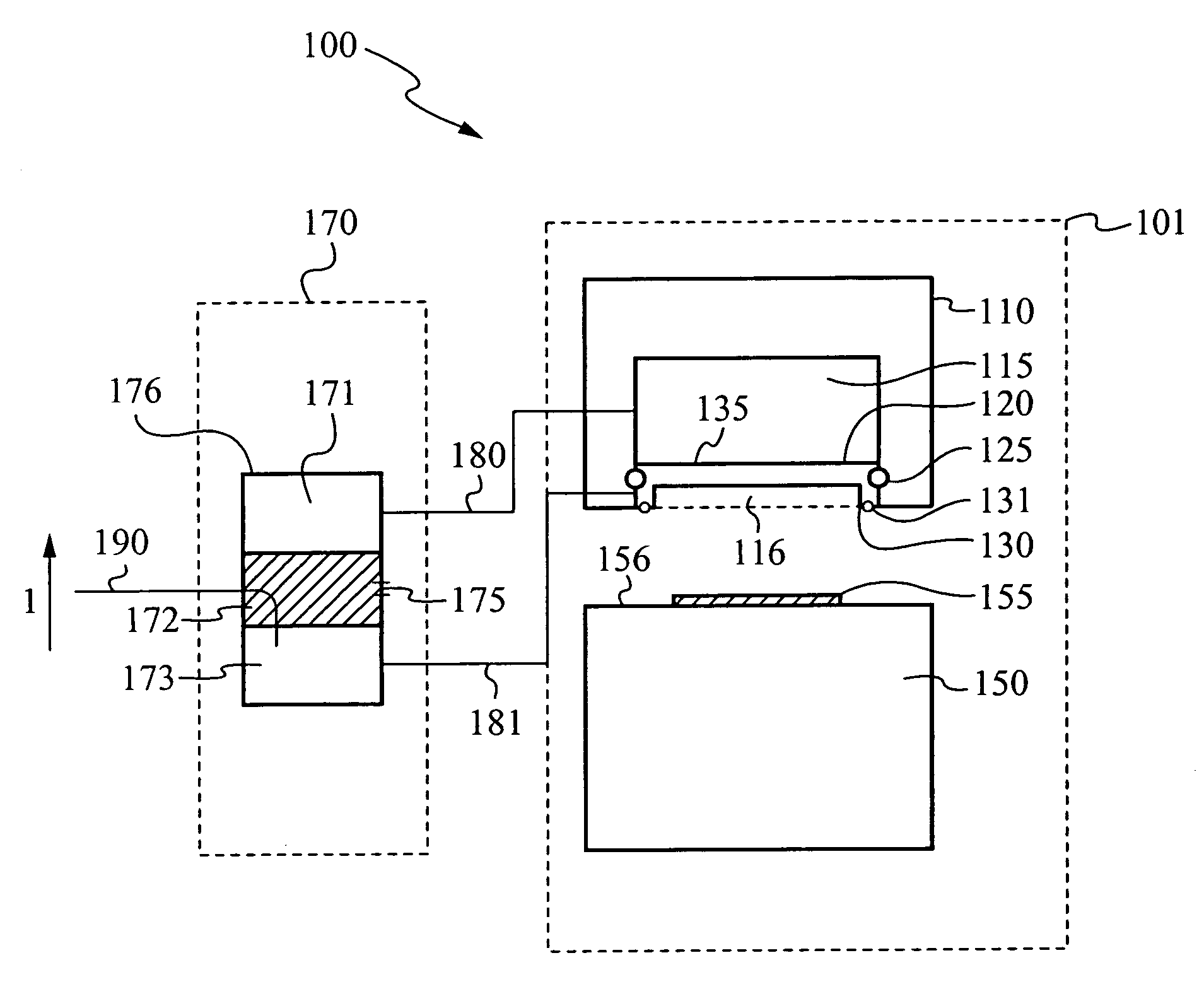 High-pressure processing chamber for a semiconductor wafer