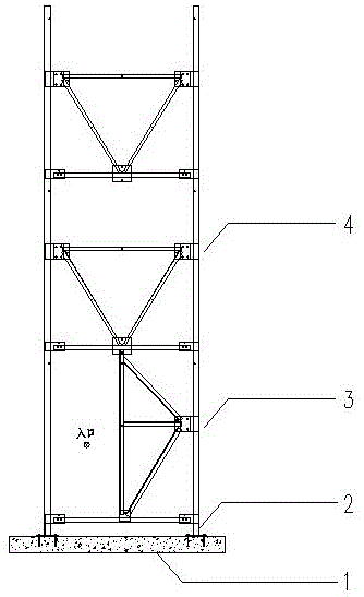Safety climbing ladder and its installation method