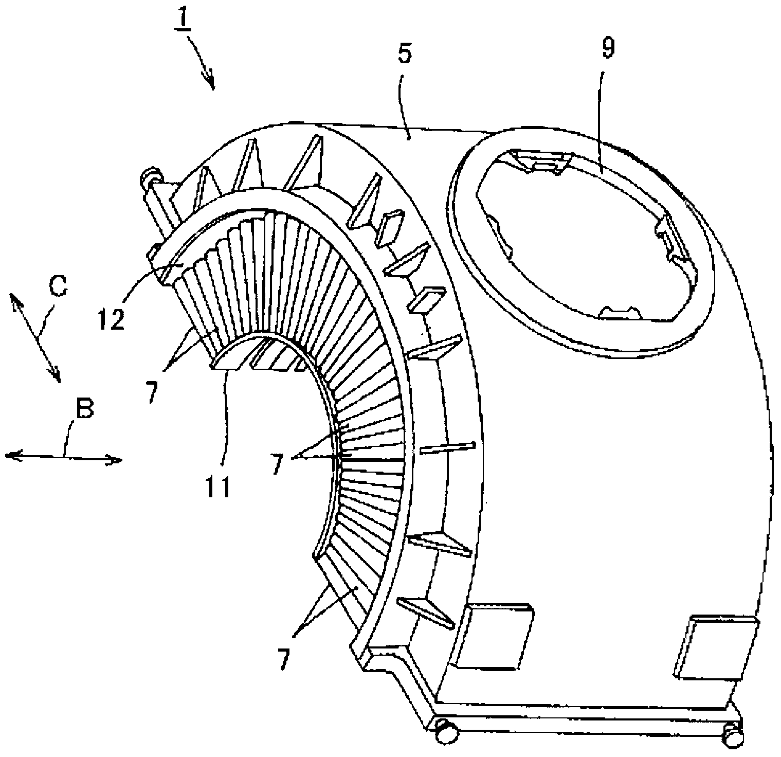 Steam turbine stator blade and steam turbine