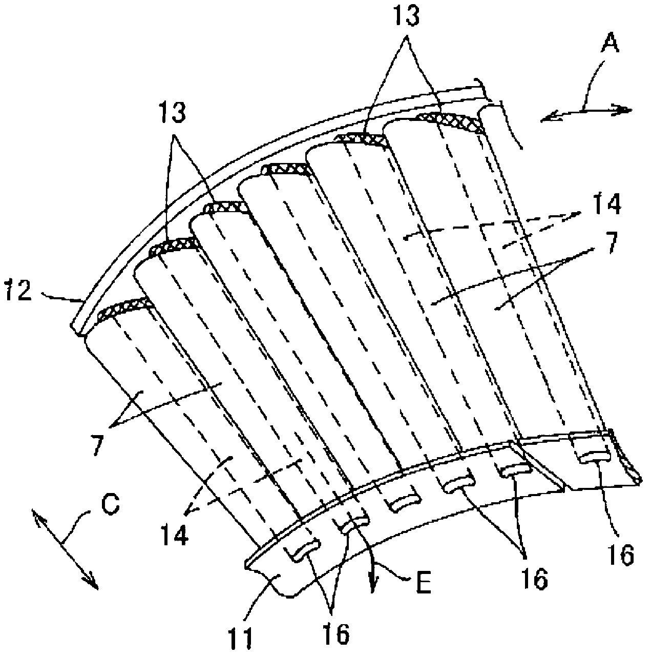 Steam turbine stator blade and steam turbine