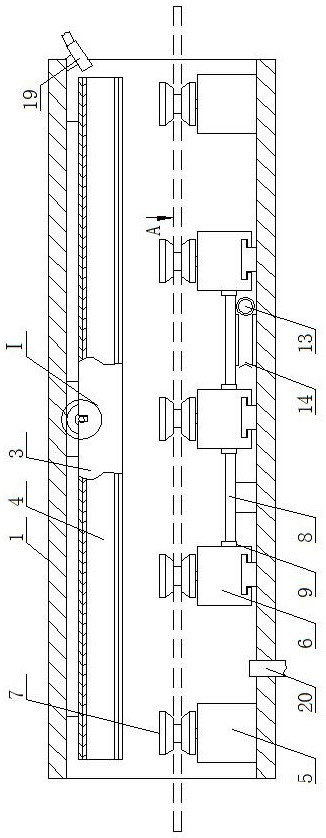 Wire threading and leading device of drying box