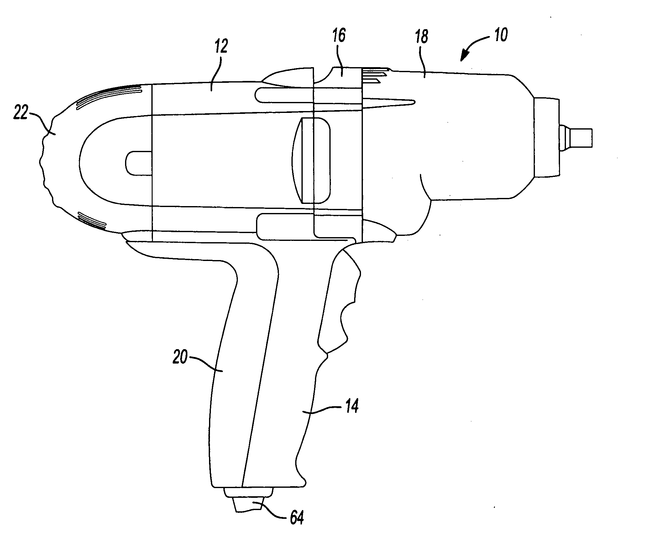 Motor housing and assembly process for power tool