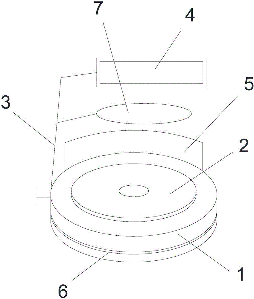 Edge grinding device provided with magnifying glass