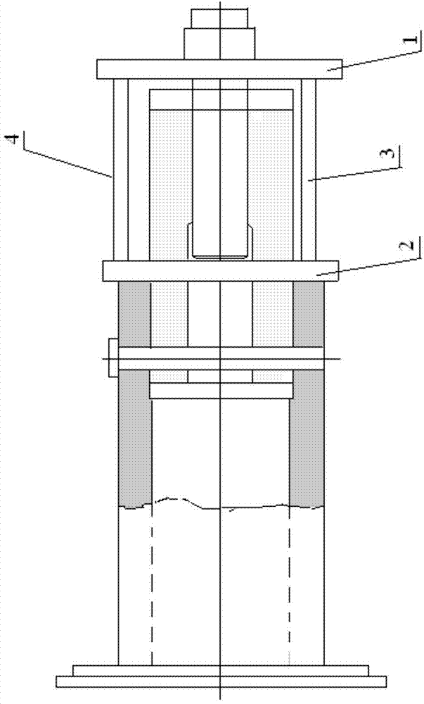 Device and method for dismantling shear pins of jacks