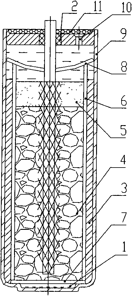Preparation method of positive electrode post of lithium battery