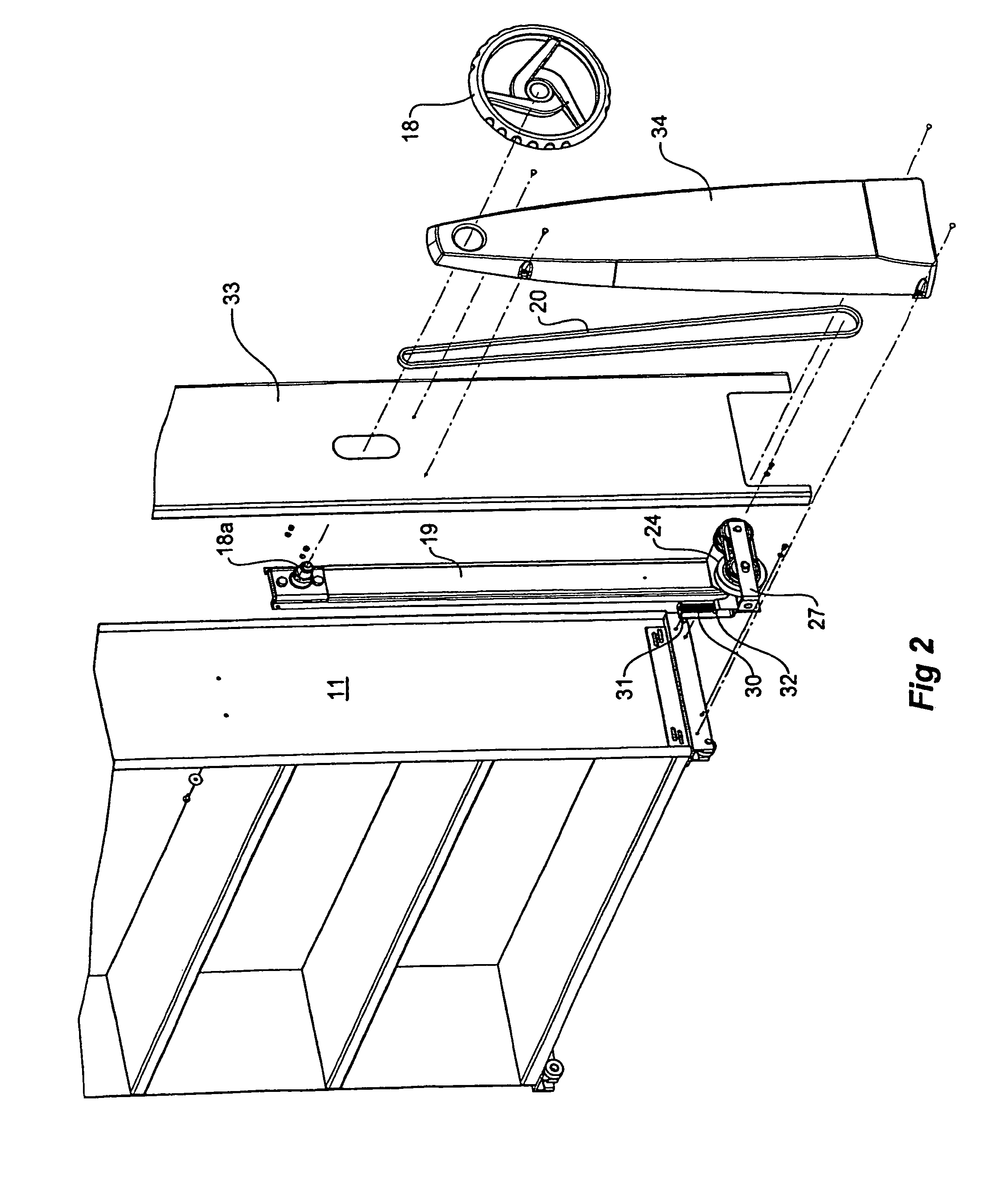 Drive mechanism for a track mounted body