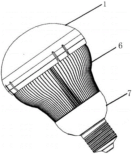 LED lamp bulb assembly with high heat dissipation performance