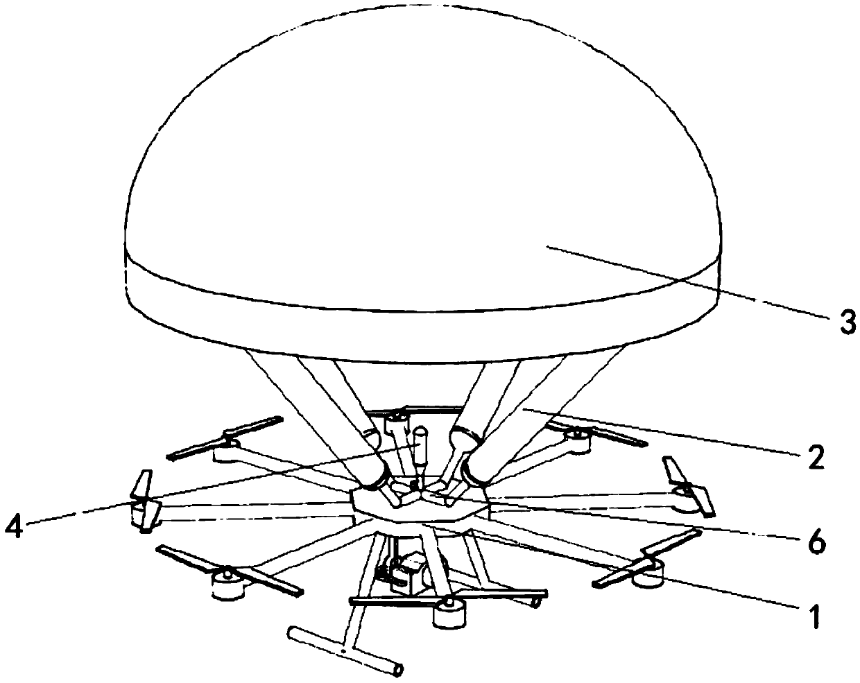 Unmanned plane parachute system capable of automatically and quickly opening parachute