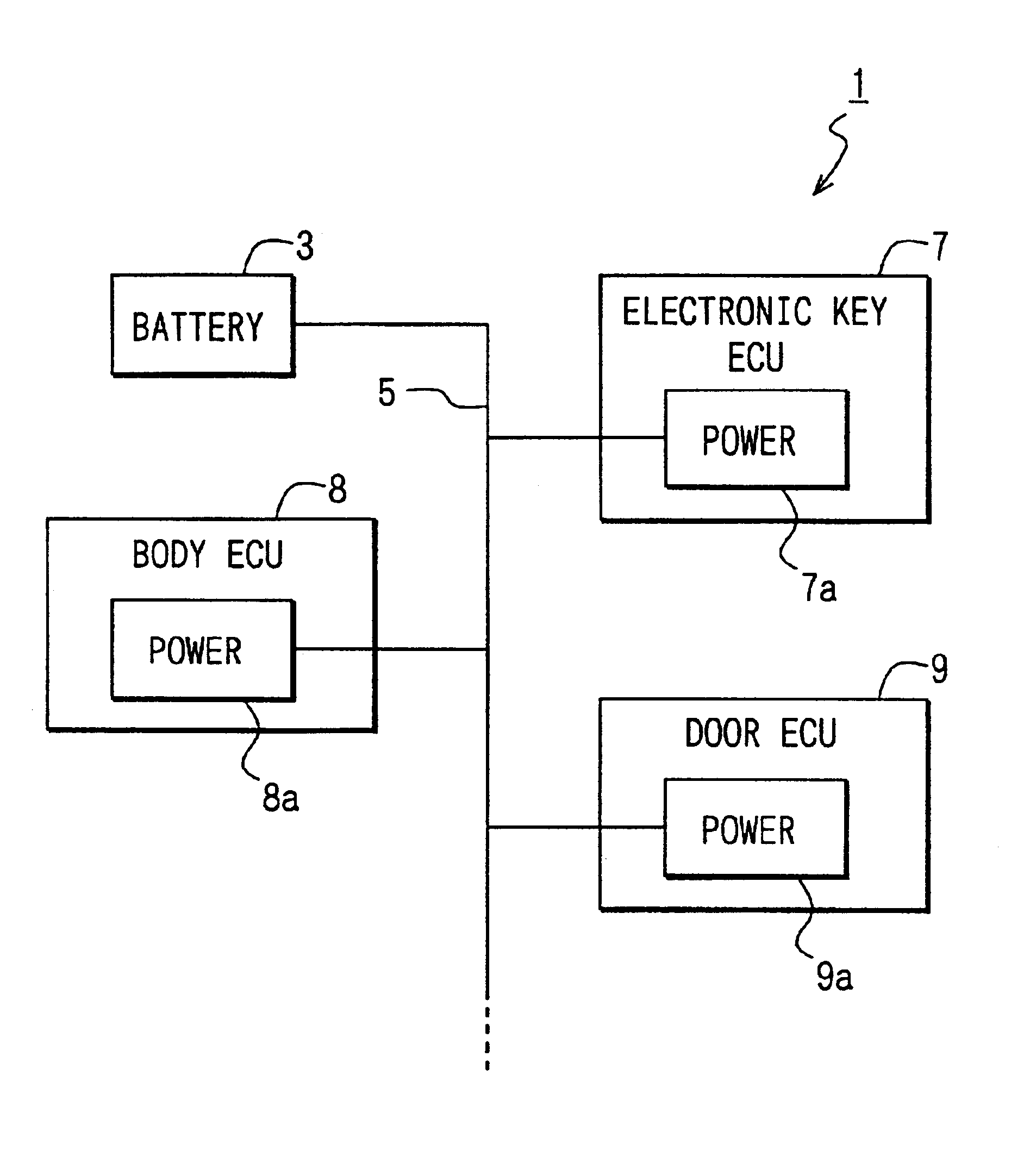 Power supply integrated circuit having communication function