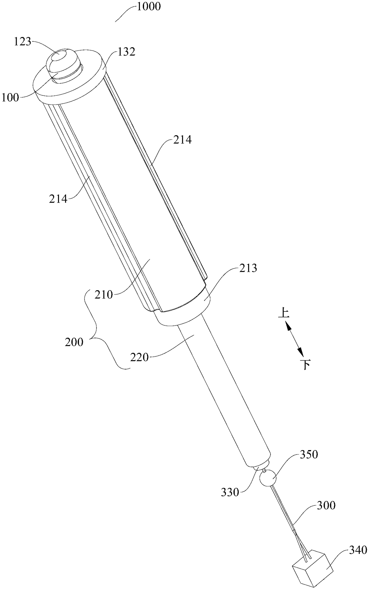 Temperature detection device for cooking utensil, and cooking utensil with the same