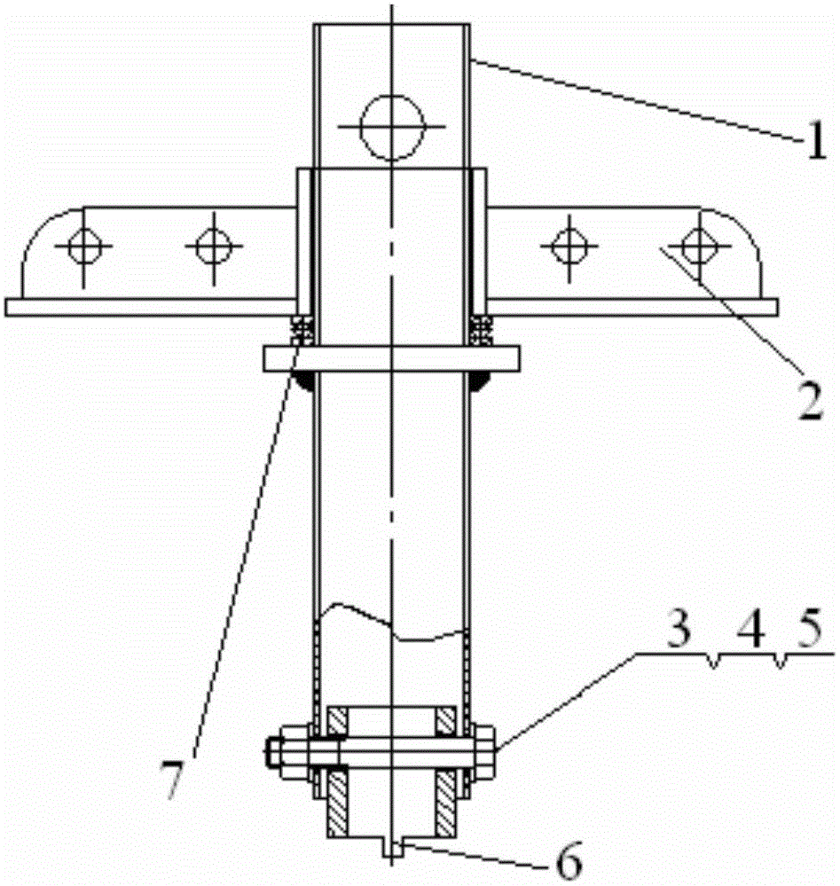 Assembling, disassembling and maintaining technological device for piston of piston type air compressor