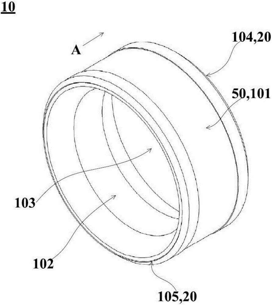 Rubber cylinder with spiral inner cores