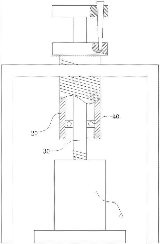 Pull-up device for spinning bobbin