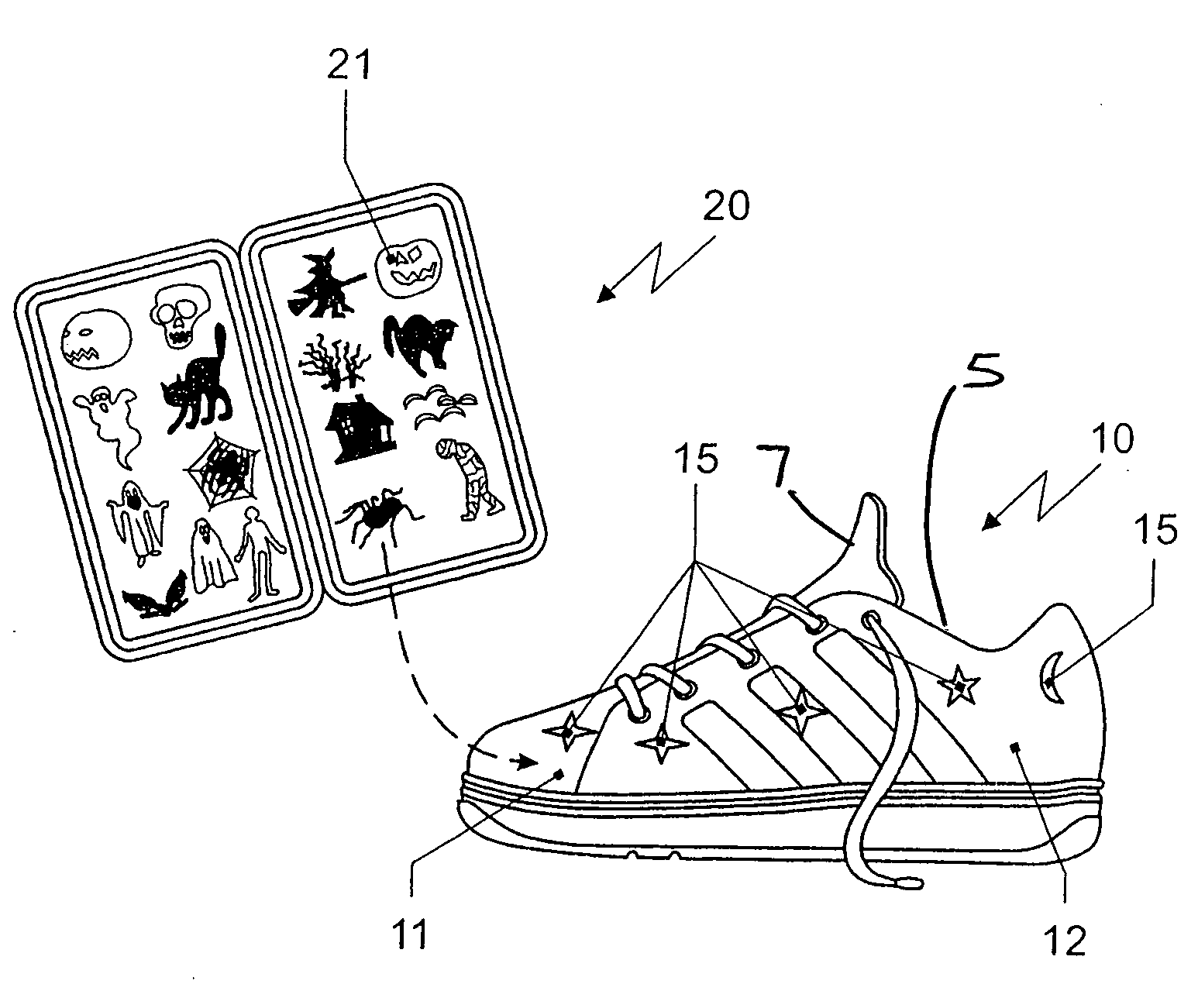 System for individualizing a shoe