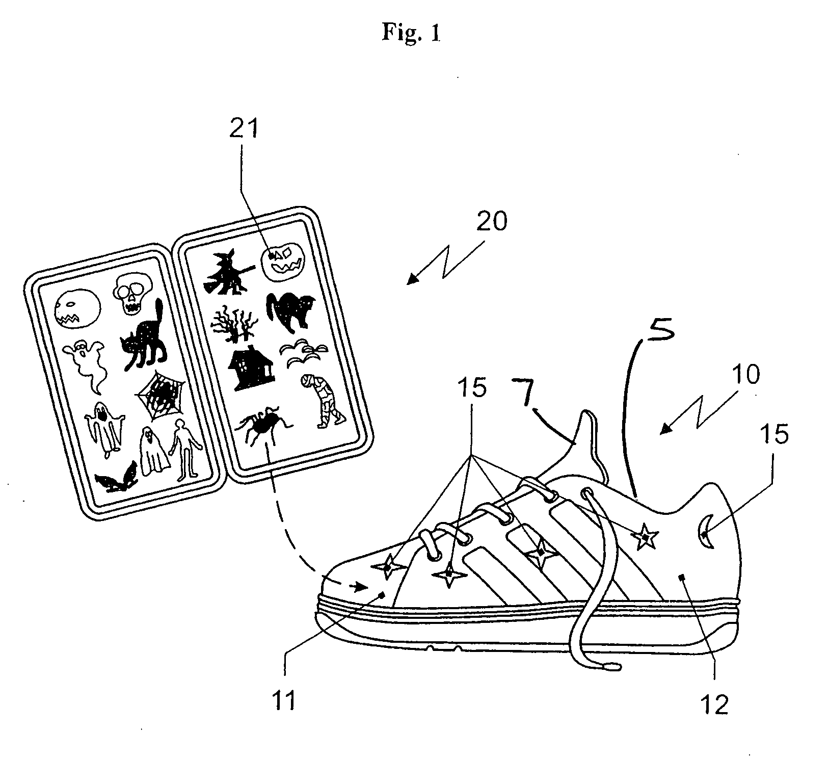 System for individualizing a shoe