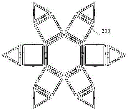 LED light-emitting body capable of being magnetically spliced and combined