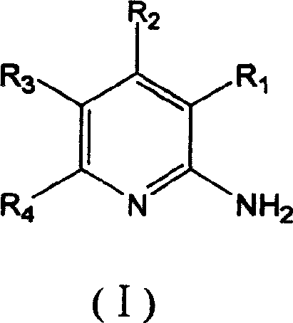 Method for preparing 2-aminopyridine and alkyl derivative