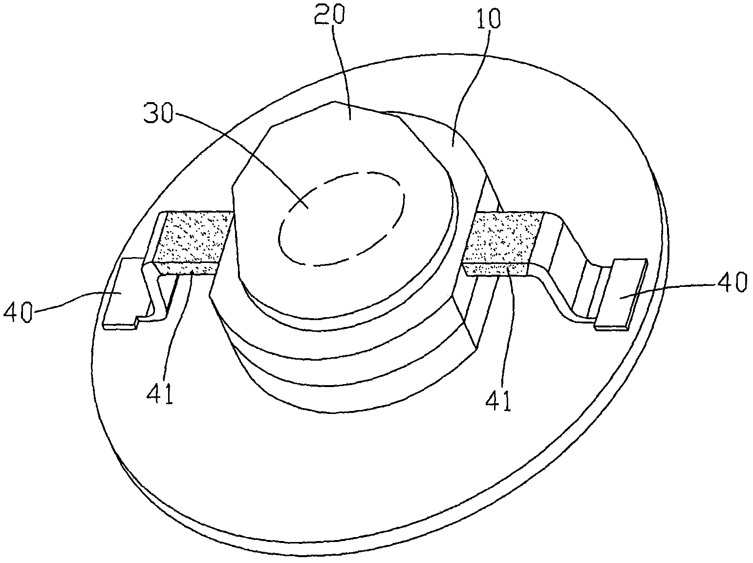 Temperature measurement method of LED (Light-emitting Diode) lamp