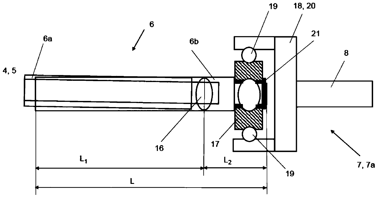 Transverse driving shaft of power transmission system of motor vehicle including internal combustion engine and transmission